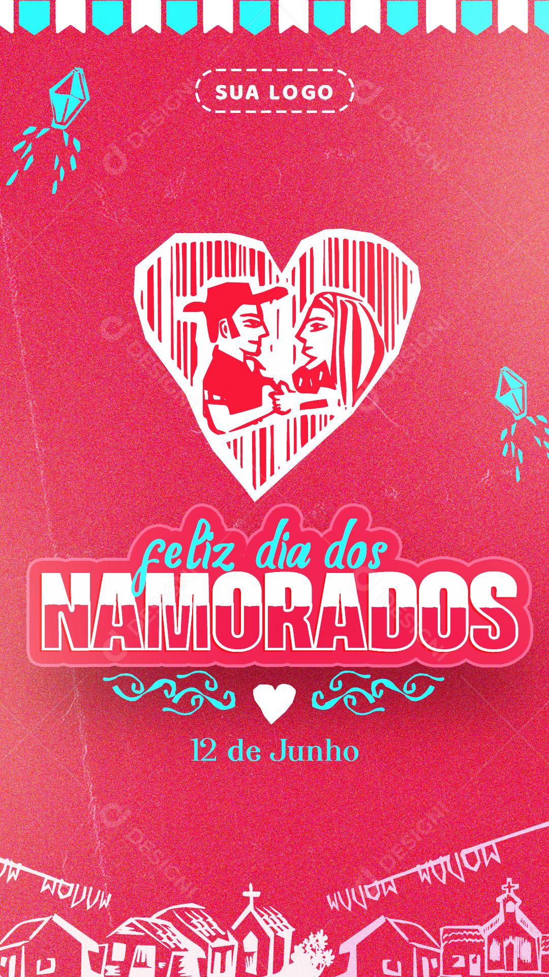 Dia Dos Namorados 12 De Junho Data Comemorativa Social Media PSD Editável