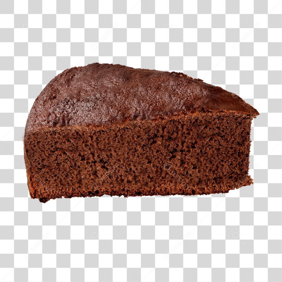 Fatia de bolo de chocolate