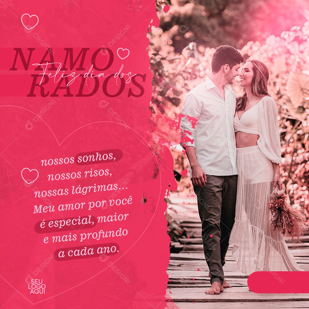 Dia Dos Namorados 12 De Junho Data Comemorativa Social Media PSD Editável