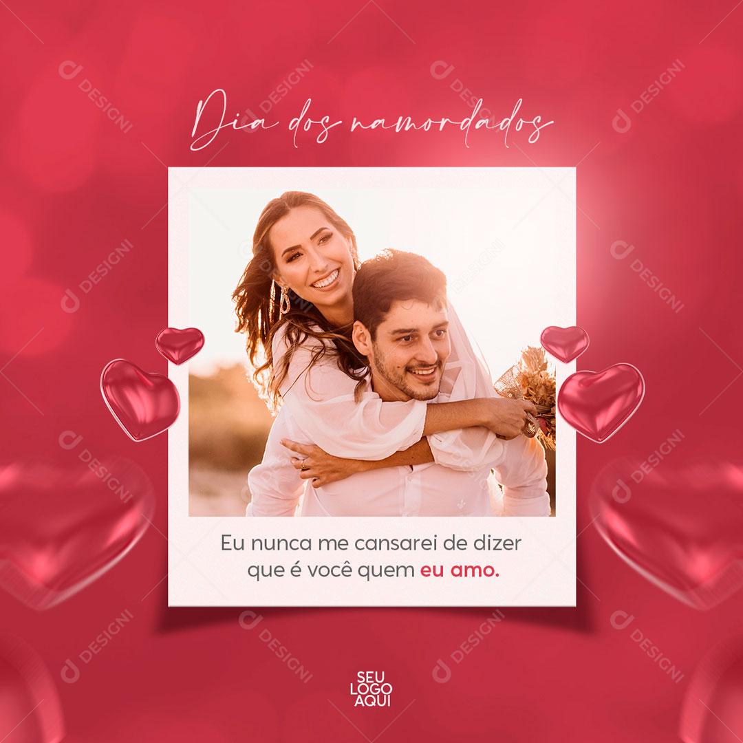 Dia Dos Namorados 12 De Junho Data Comemorativa Social Media PSD Editável