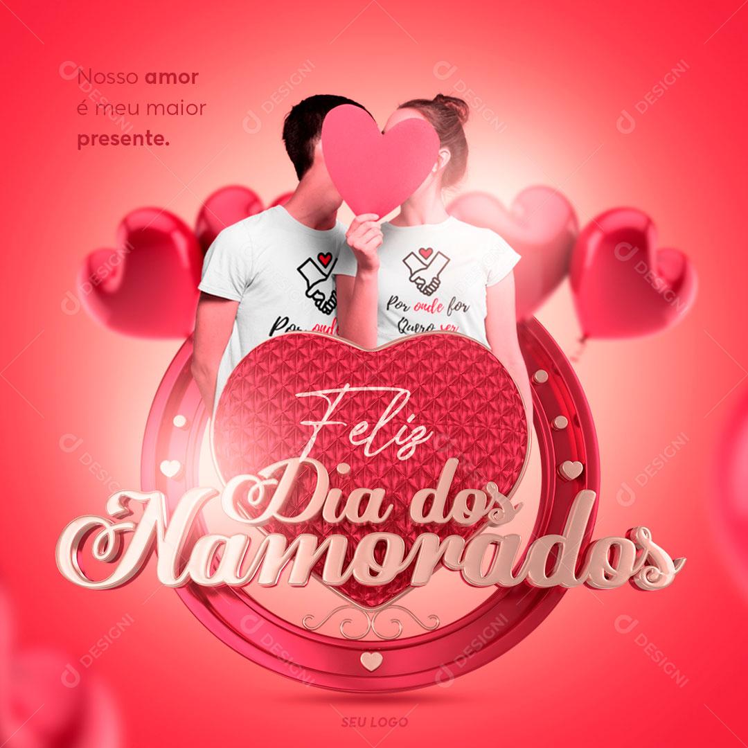 Dia Dos Namorados 12 De Junho Data Comemorativa Social Media PSD Editável