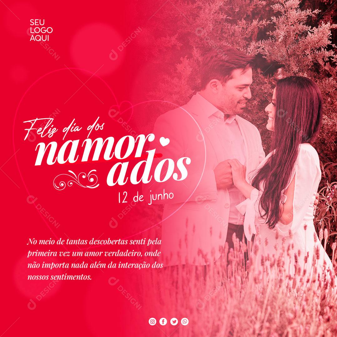 Dia Dos Namorados 12 De Junho Data Comemorativa Social Media PSD Editável