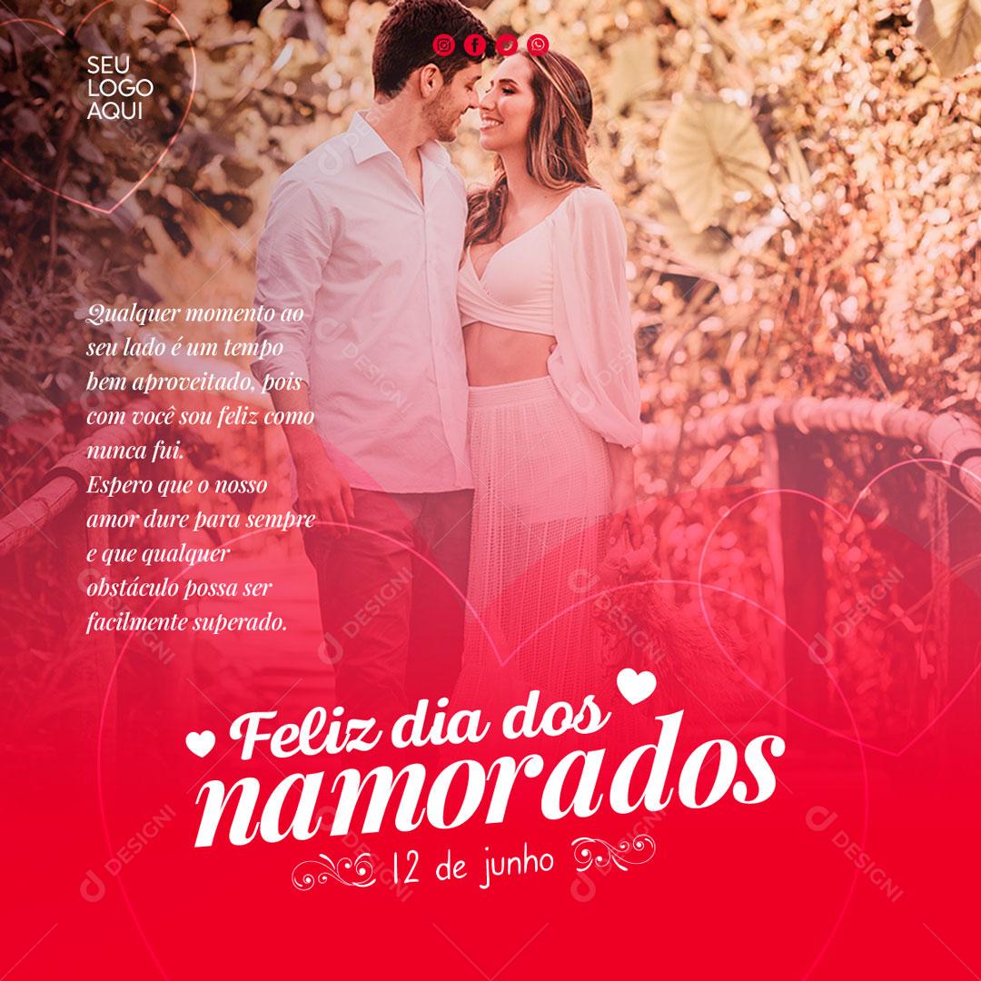Dia Dos Namorados 12 De Junho Data Comemorativa Social Media PSD Editável