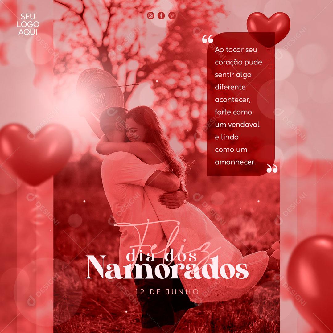 Dia Dos Namorados 12 De Junho Data Comemorativa Social Media PSD Editável