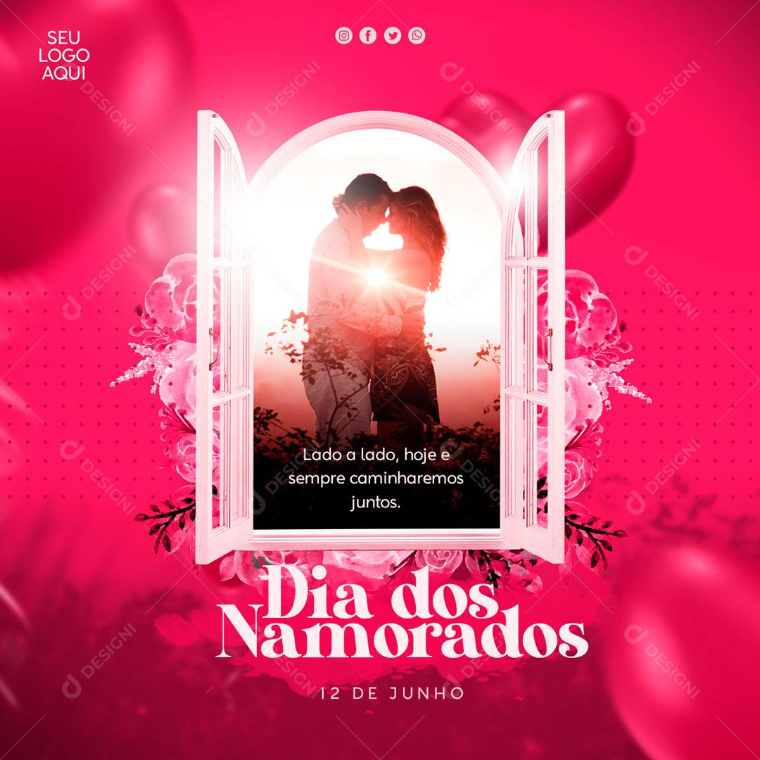 Dia Dos Namorados 12 De Junho Data Comemorativa Social Media PSD Editável