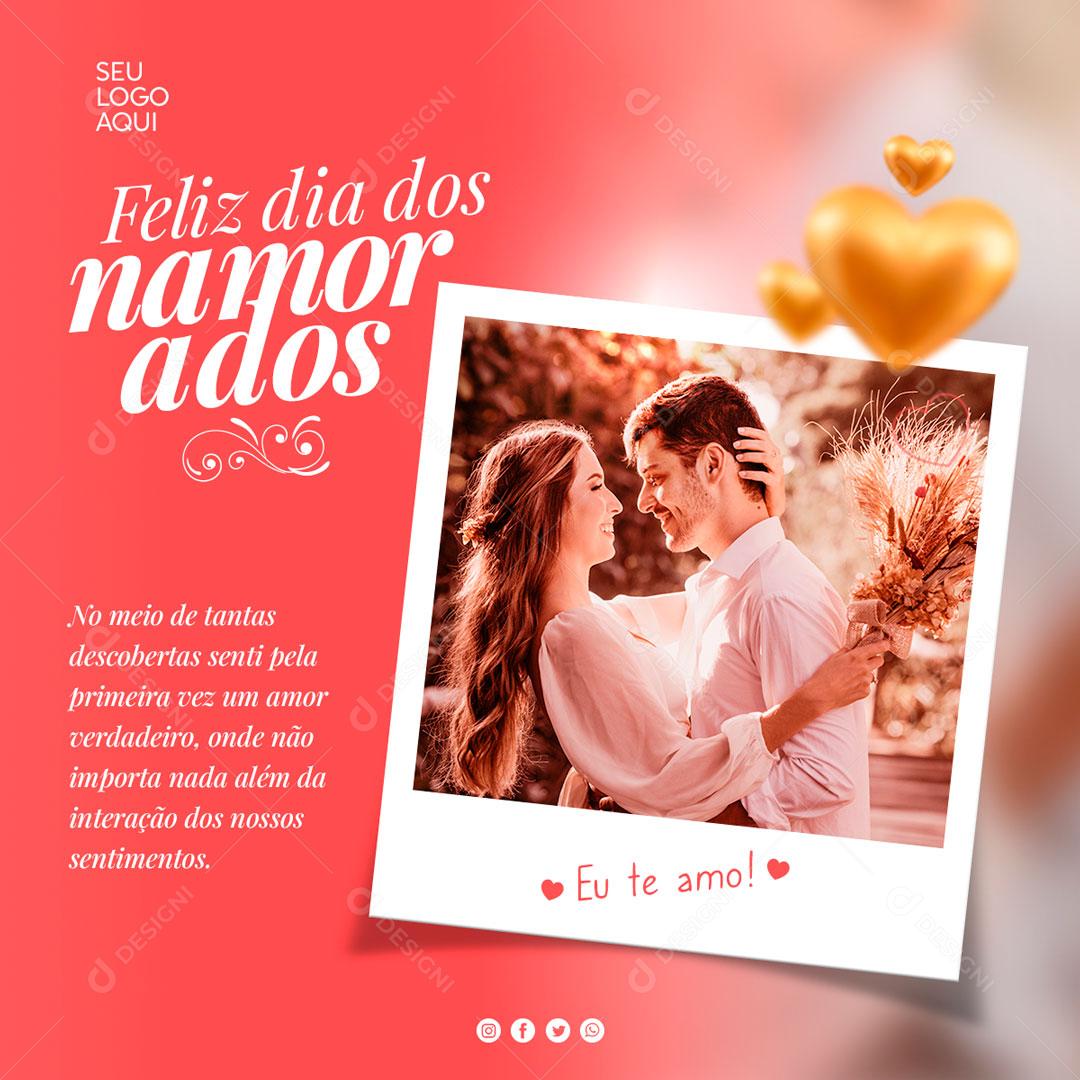 Feliz Dia Dos Namorados 12 De Junho Data Comemorativa Social Media PSD Editável
