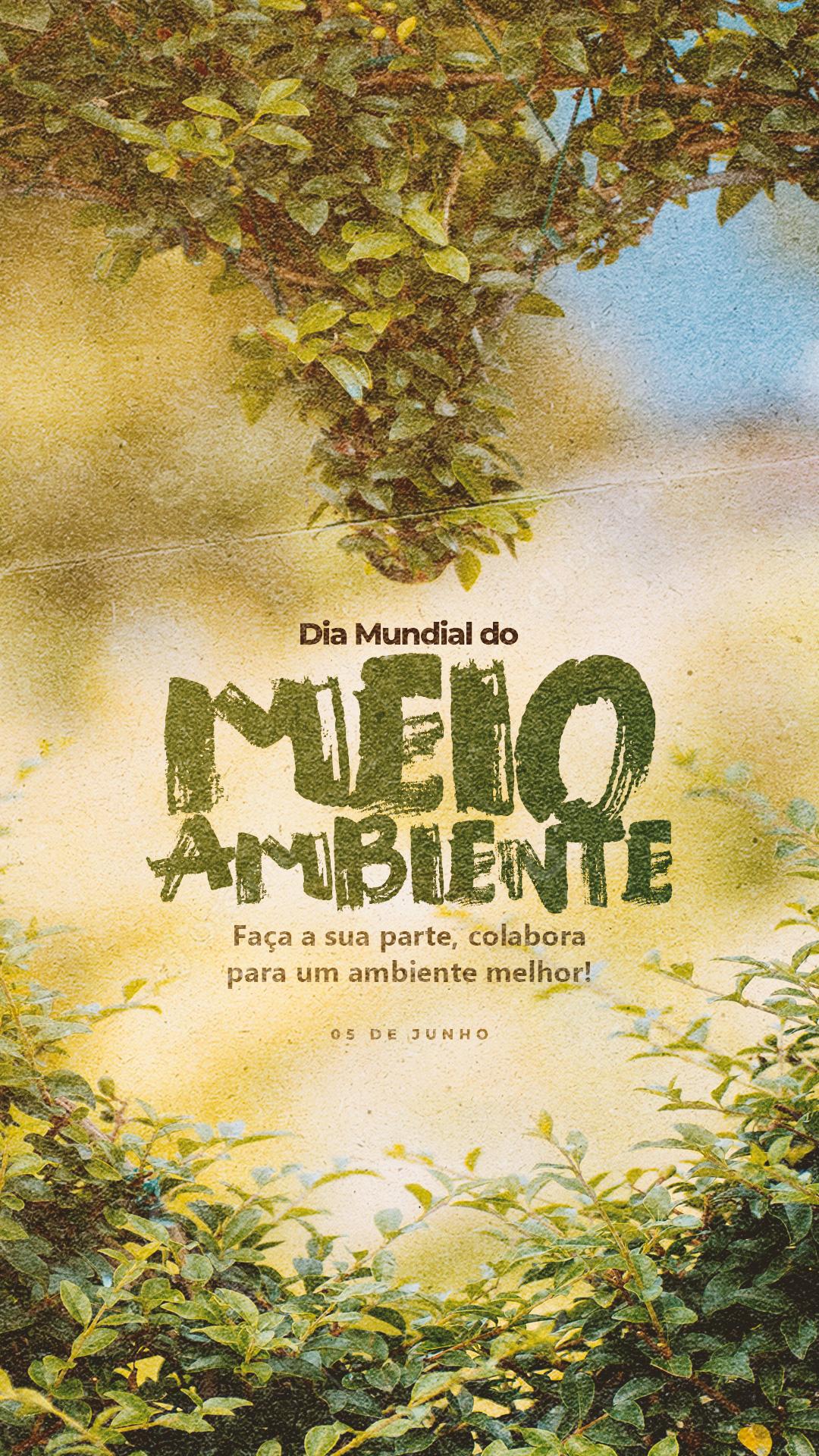 Story Faça a sua parte colabora Dia do Meio Ambiente Social Media PSD Editável