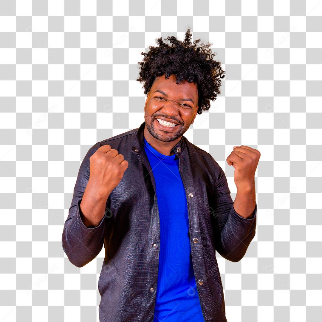 Homem alegre vestindo traje para formais preto