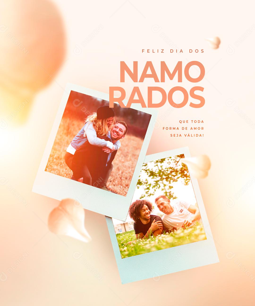 Feliz Dia Dos Namorados 12 De Junho Data Comemorativa Social Media PSD Editável