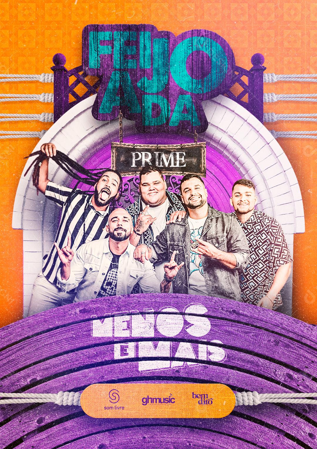 Social Media Feijoada Prime Menos é Mais Flyers PSD Editável