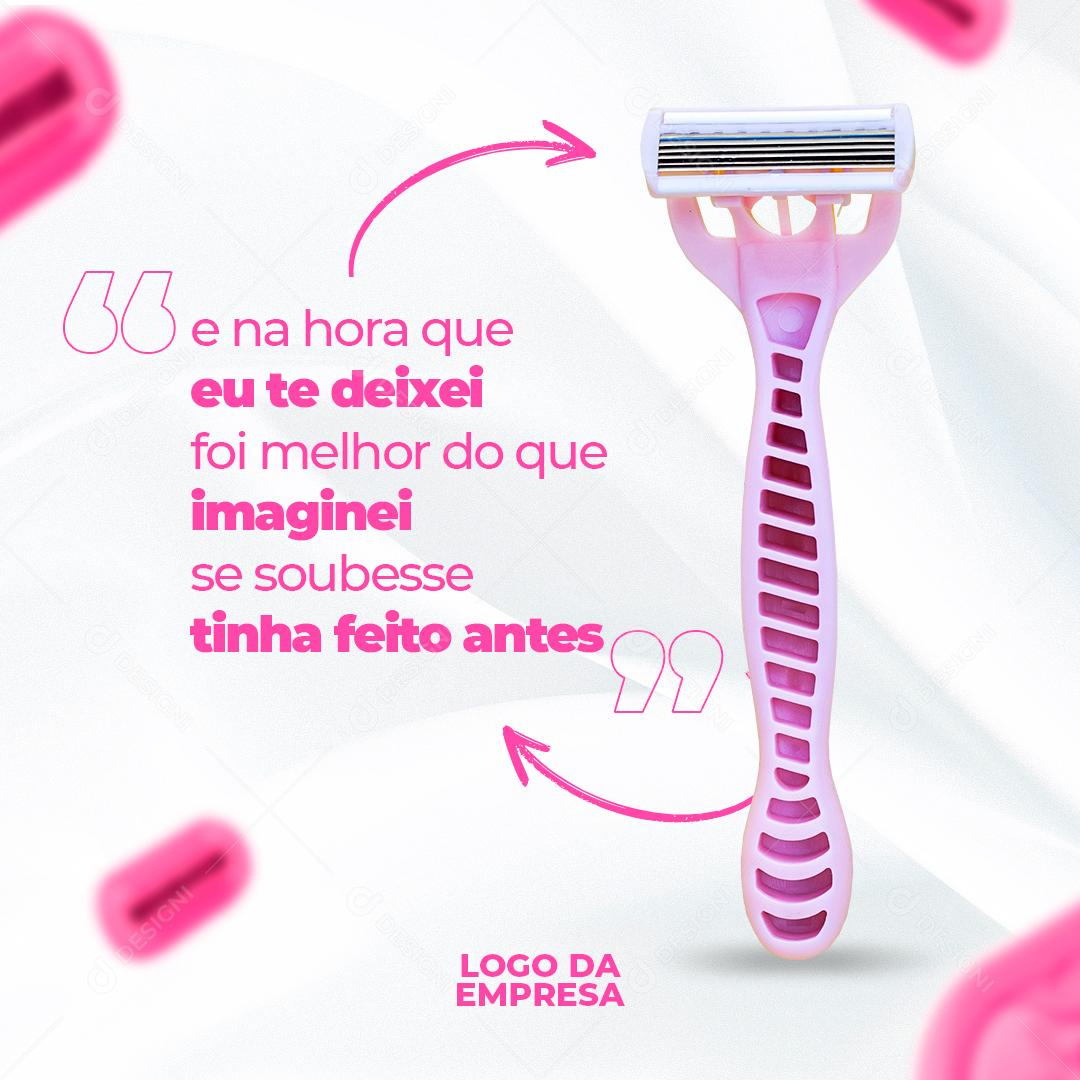 Depilações A Laser E Em Gel Venha Conhecer Nossos Serviços Social Media PSD Editável