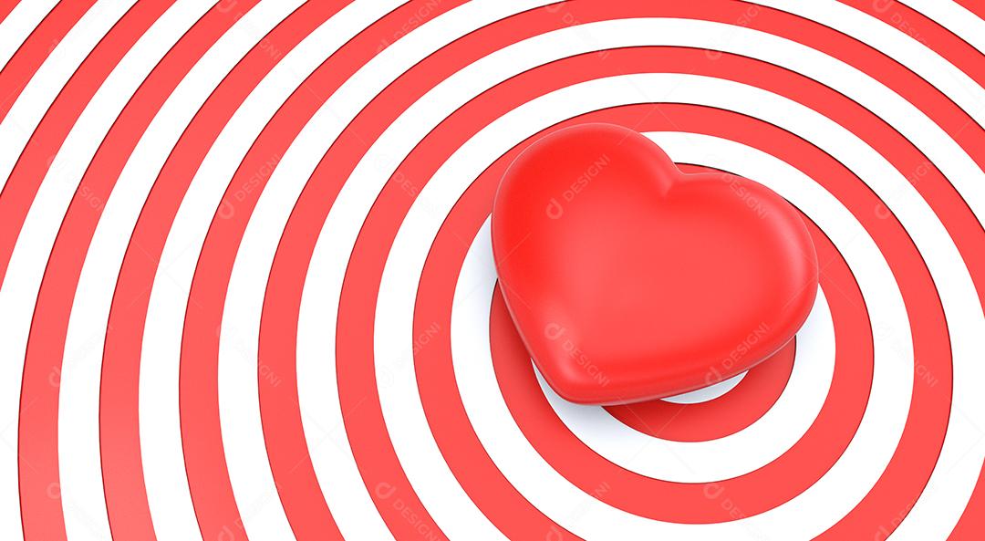 Background Dia Dos Namorados Vermelho com Formas Imagem JPG