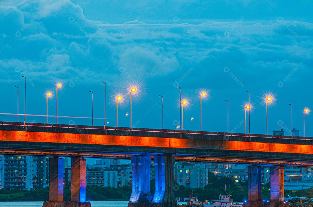 Ponte do rio han em seul, coreia Foto Premium