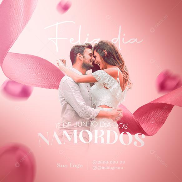 Feliz Dia Dos Namorados 12 de Junho Social Media PSD Editável