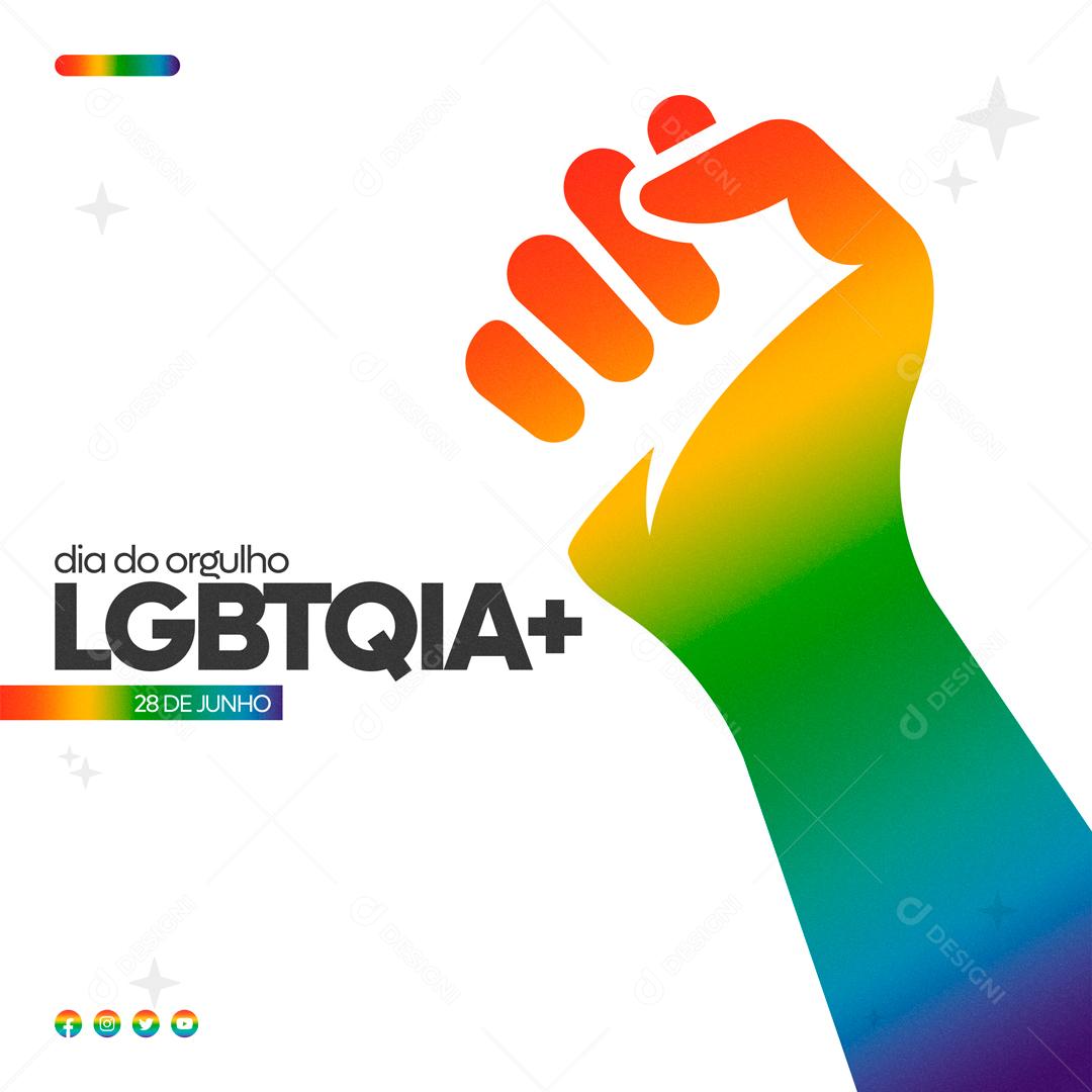 Elemento 3D Para Composição Dia Do Orgulho LGBTQIA+ Forma Cores LGBT PSD