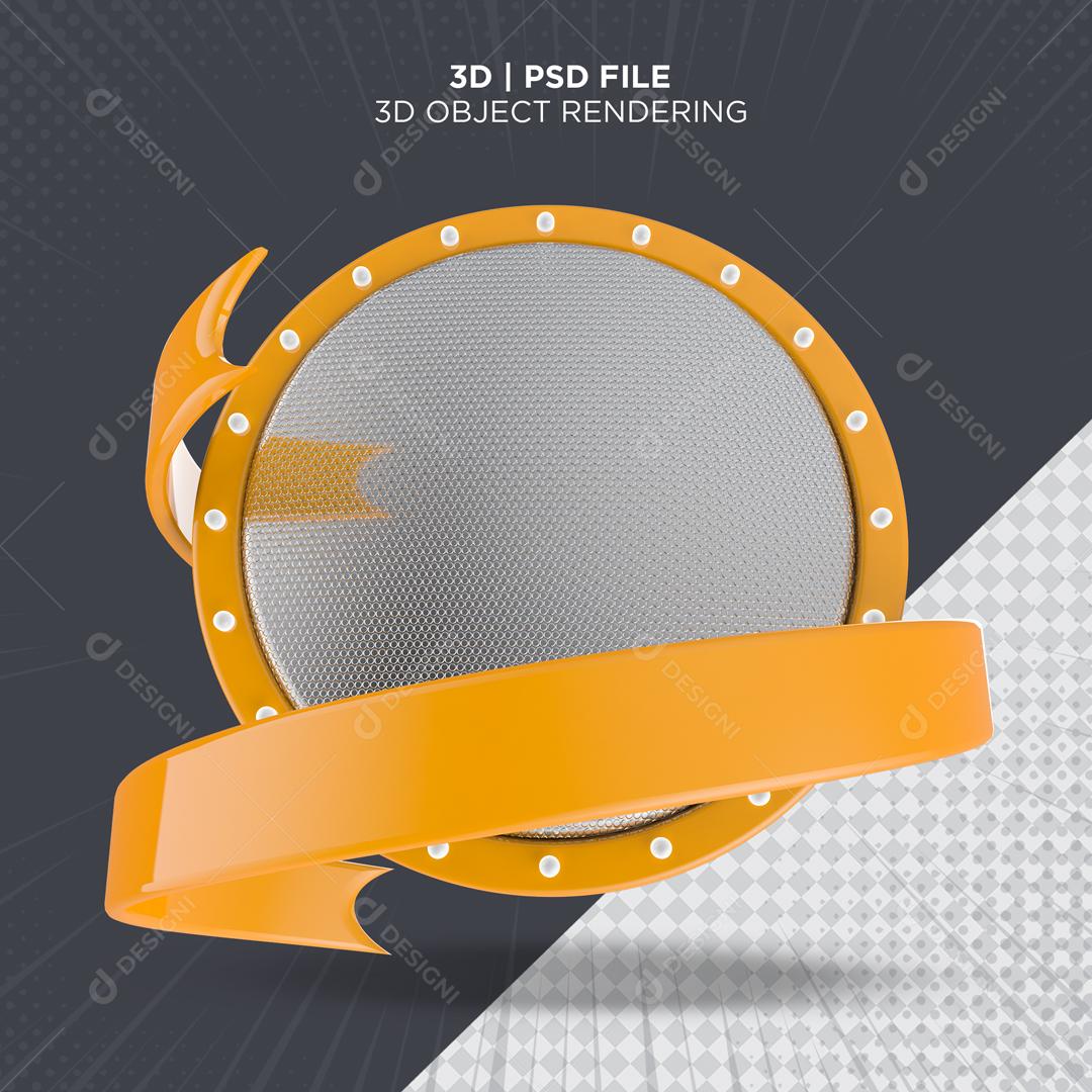 Elemento 3D Podium Para Composição PSD