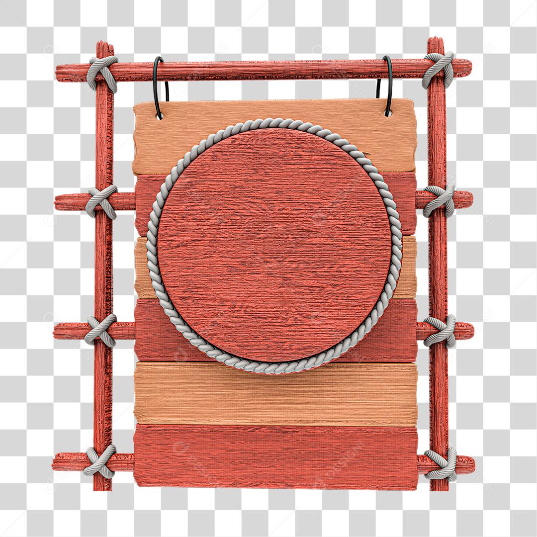 Placas de Madeira Elementos 3D Para Composição PNG Transparente