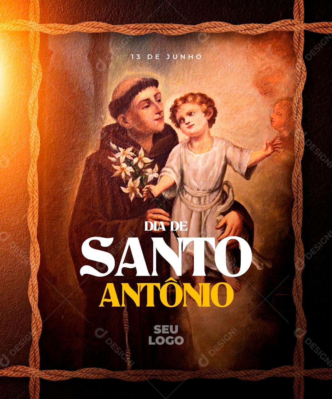 Dia Do São João Dia De Santo Antônio 13 de Junho Social Media PSD Editável