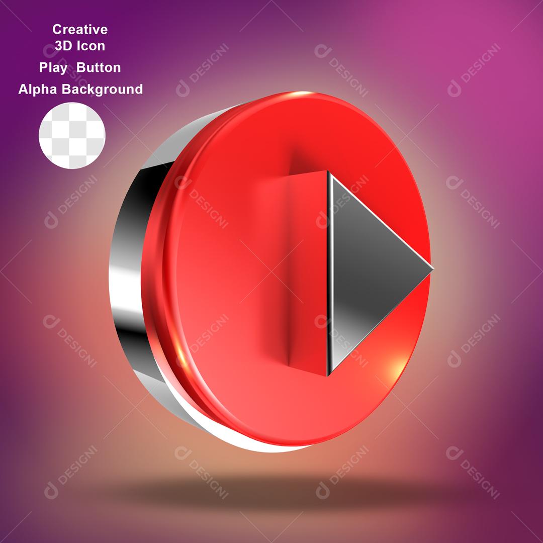 Elemento 3D Super Media para Composição PSD