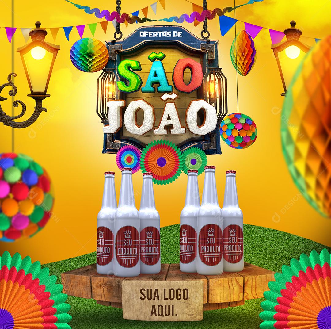Social Media Ofertas de São João PSD Editável