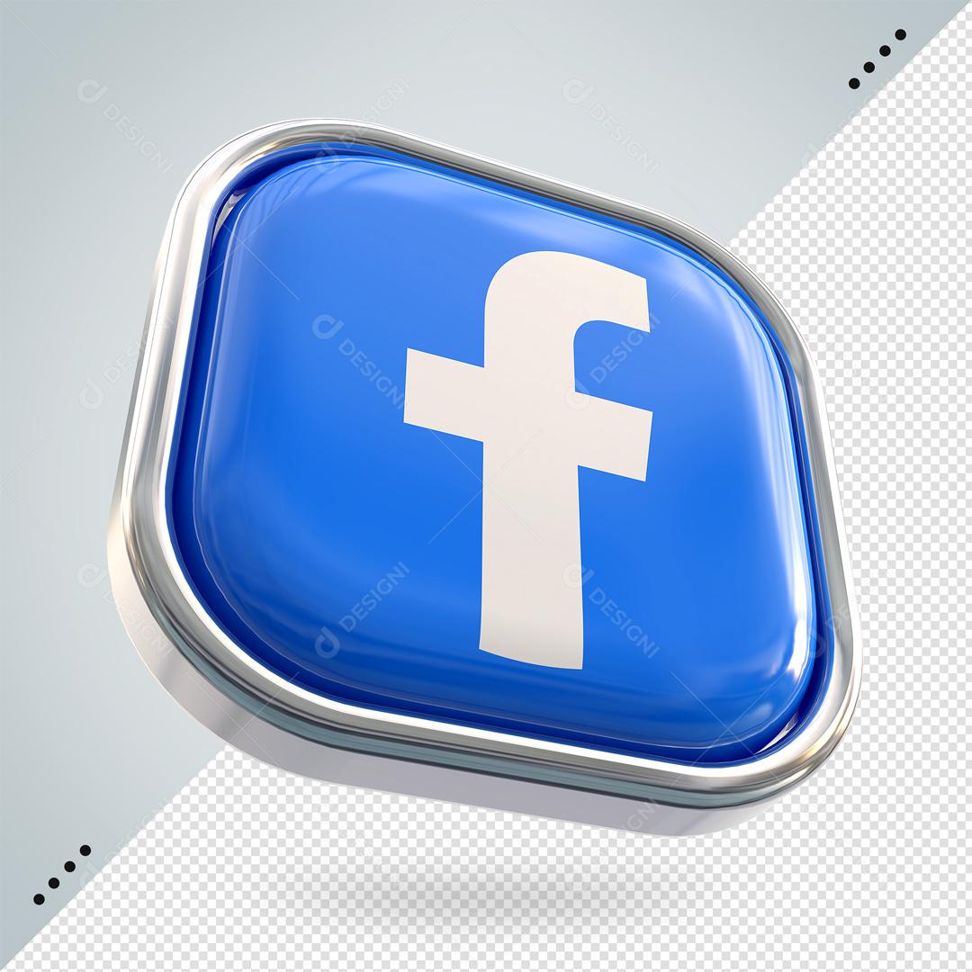 Facebook Elemento 3D Para Composição PSD
