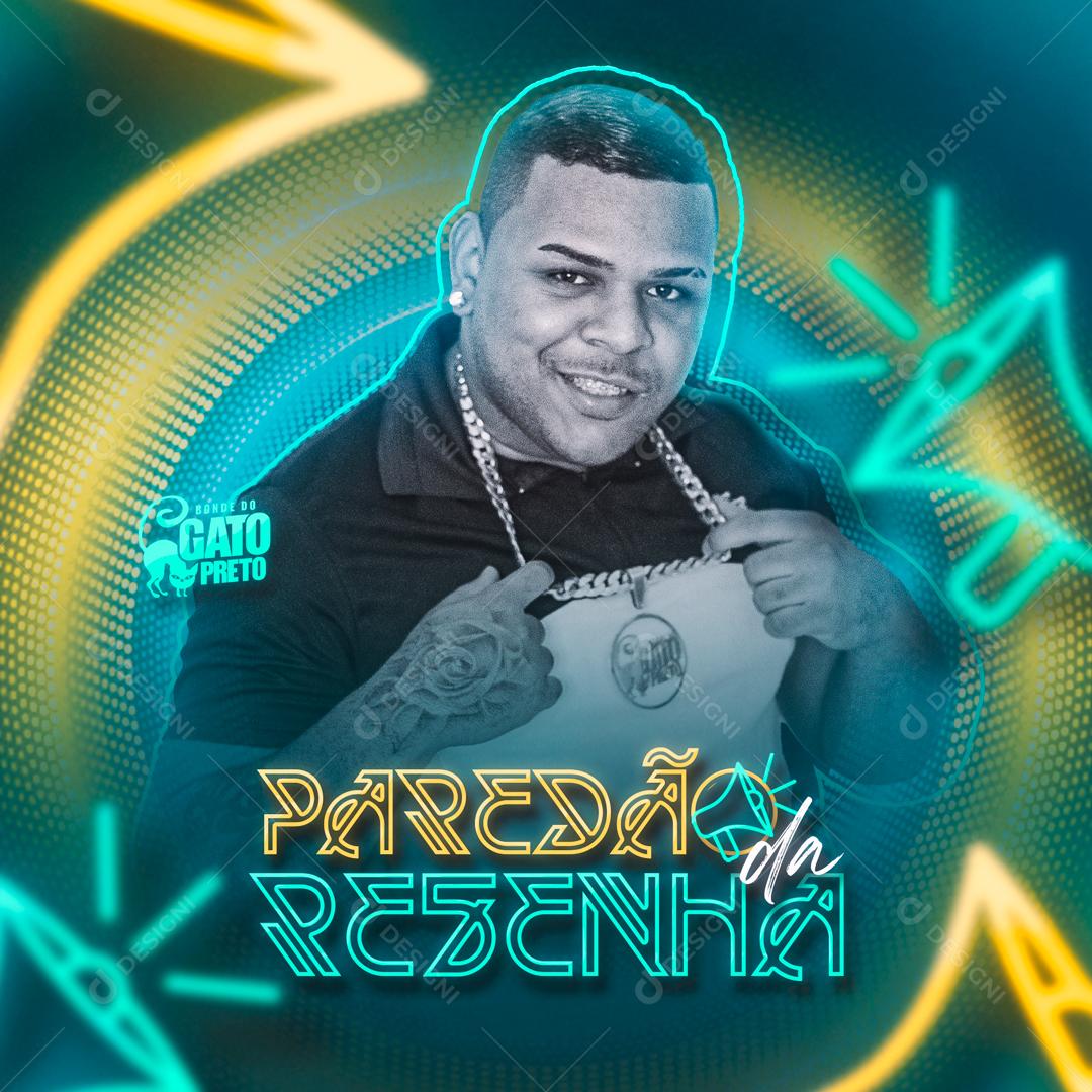 Capa de Lançamento de CD Bonde do Gato Preto Feed Social Media PSD Editável