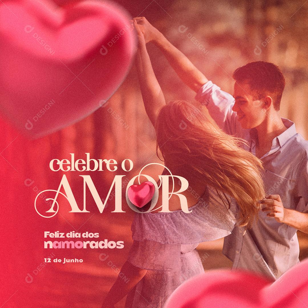 Social Media Celebre o Amor Dia Dos Namorados PSD Editável