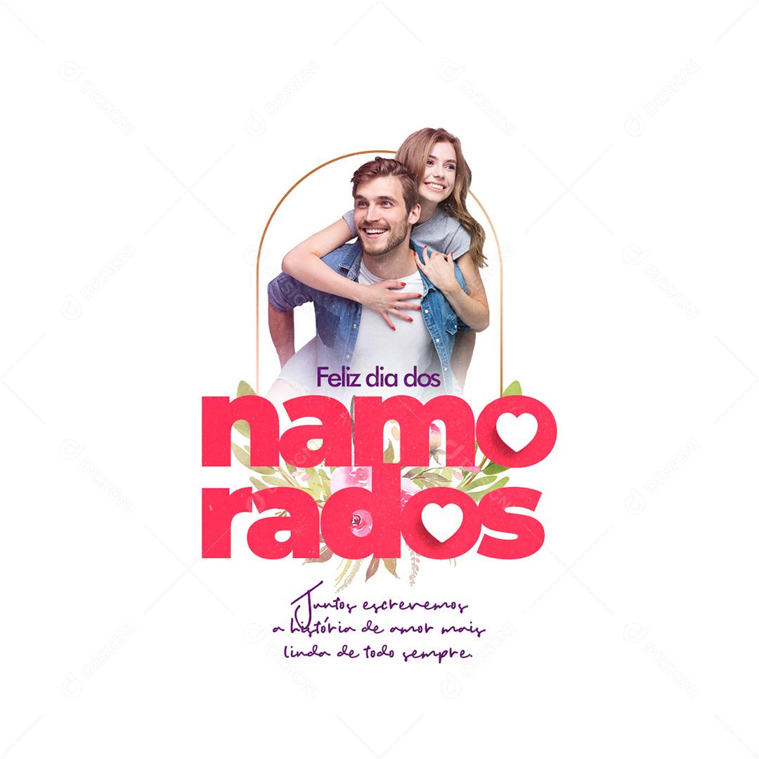 Social Media Juntos escrevemos a História Dia Dos Namorados PSD Editável