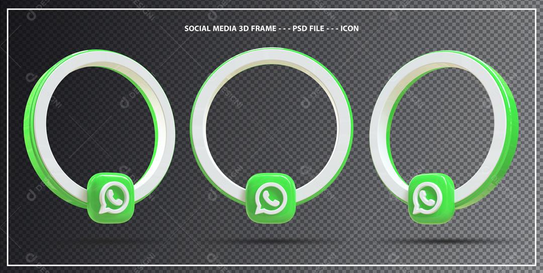 Whatsapp Elemento 3D Para Composição PSD