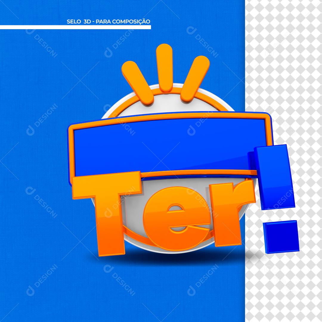 Selo 3D Para Composição Terça De Promoções PSD