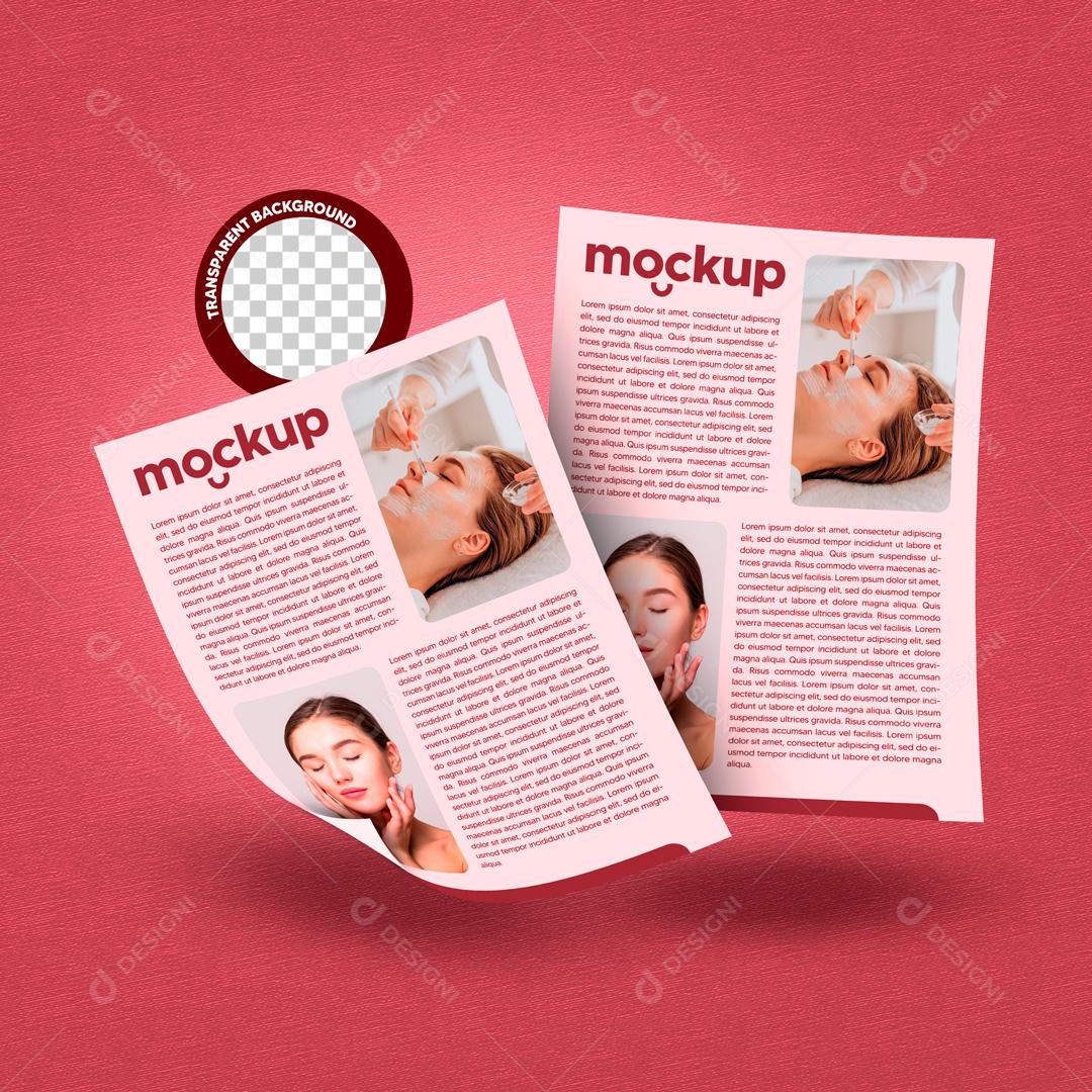 Mockup Folhetos De Clinicas Para Composição PSD