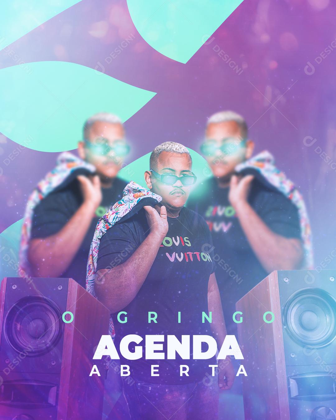 Flyer Story Agenda Aberta o Gringo Social Media PSD Editável