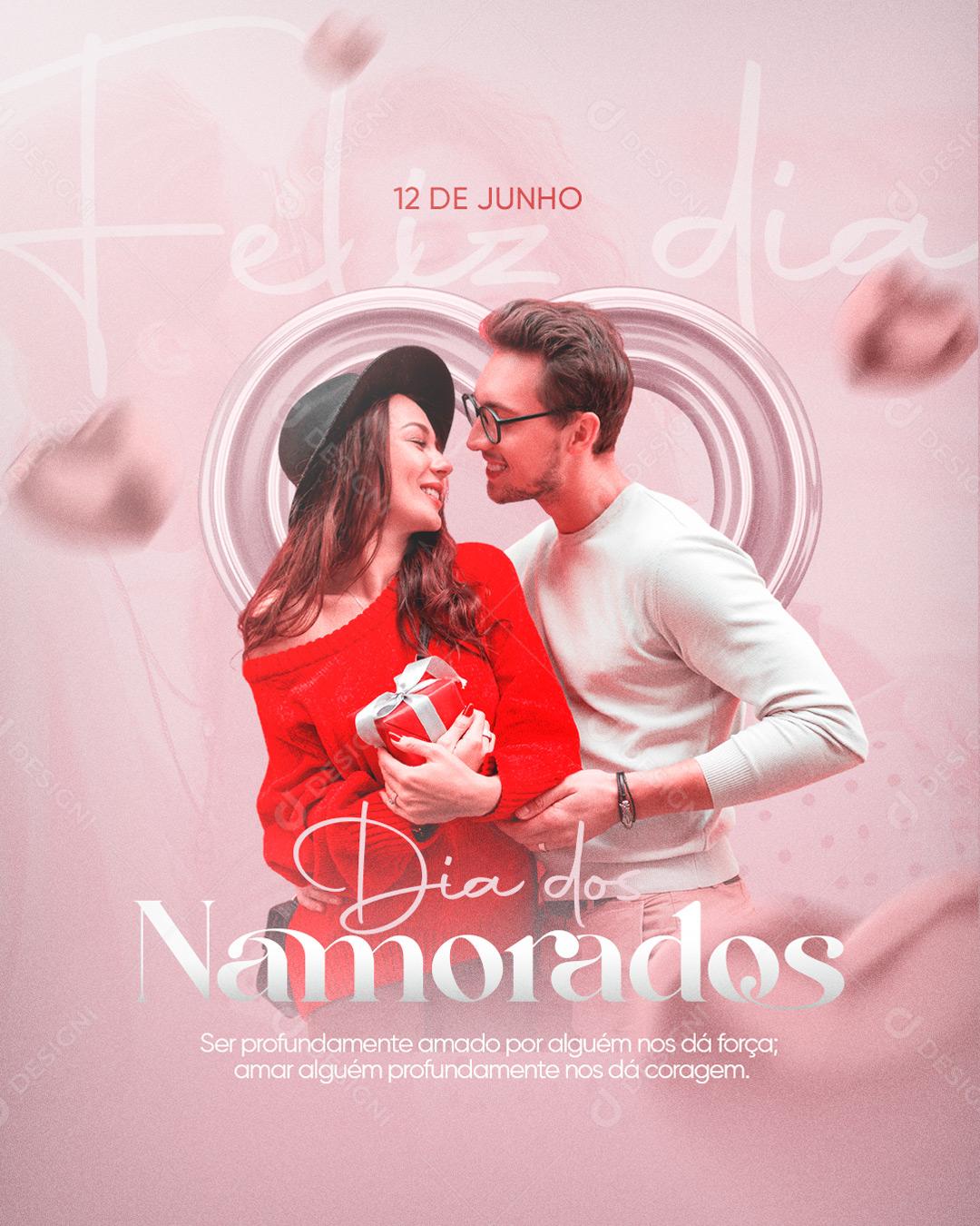 Social Media Feliz Dia Dos Namorados 12 de Junho Que Esse Dia Seja Mágico PSD Editável