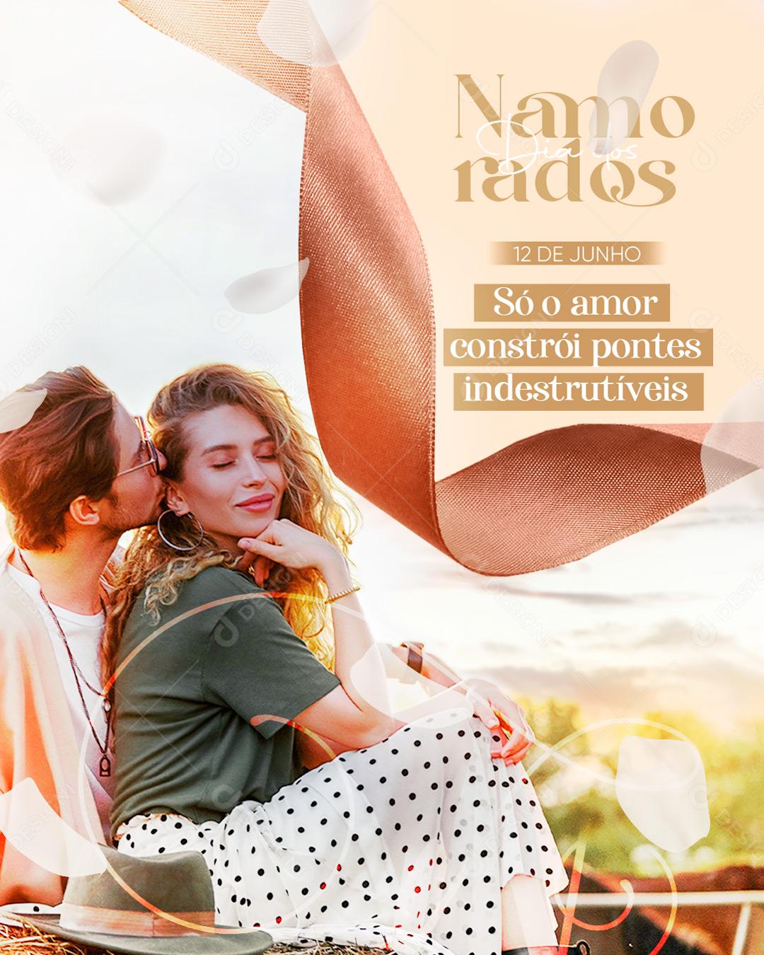 Feliz Dia Dos Namorados 12 de Junho Social Media PSD Editável