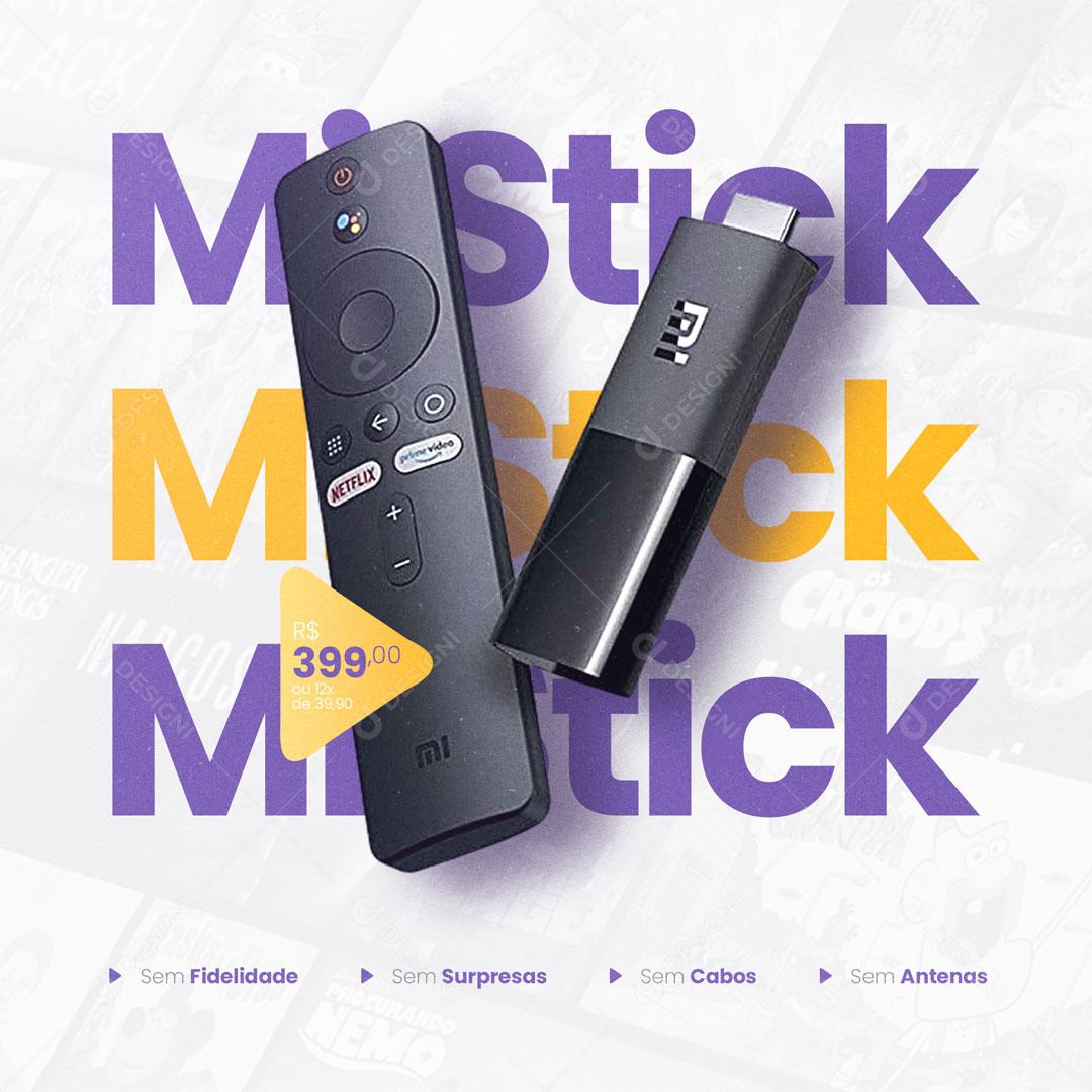 Post IPTV Filmes Canais Séries Social Media PSD Editável