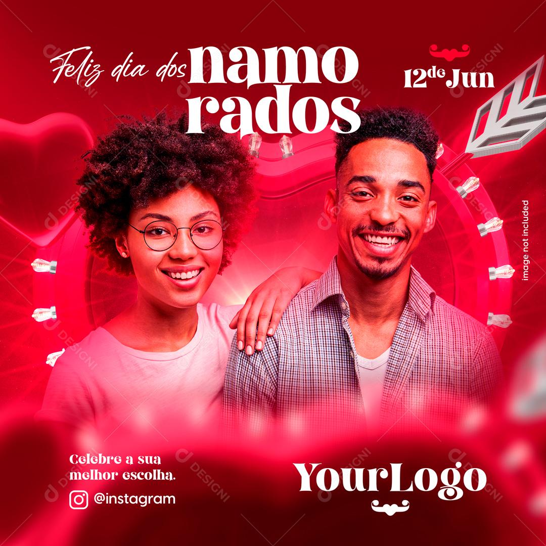 Dia Dos Namorados Data Comemorativa 12 De Junho Social Media PSD Editável