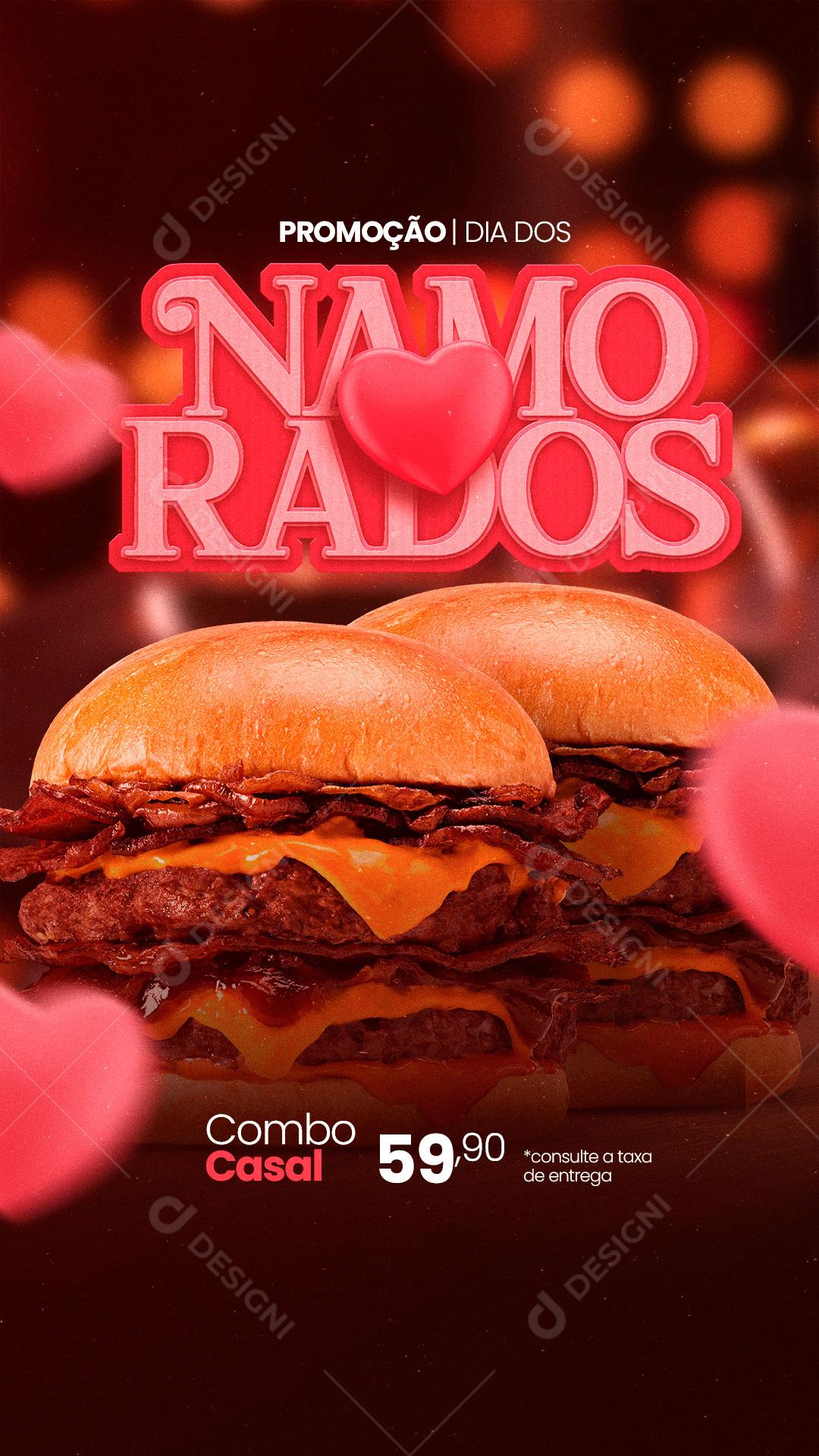 Story Promoção combo Casal Dia dos Namorados Social Media PSD Editável