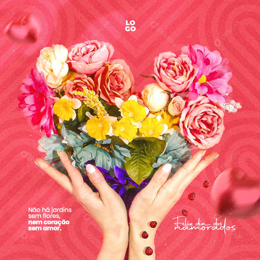 Feliz Dia Dos Namorados 12 de Junho Social Media PSD Editável