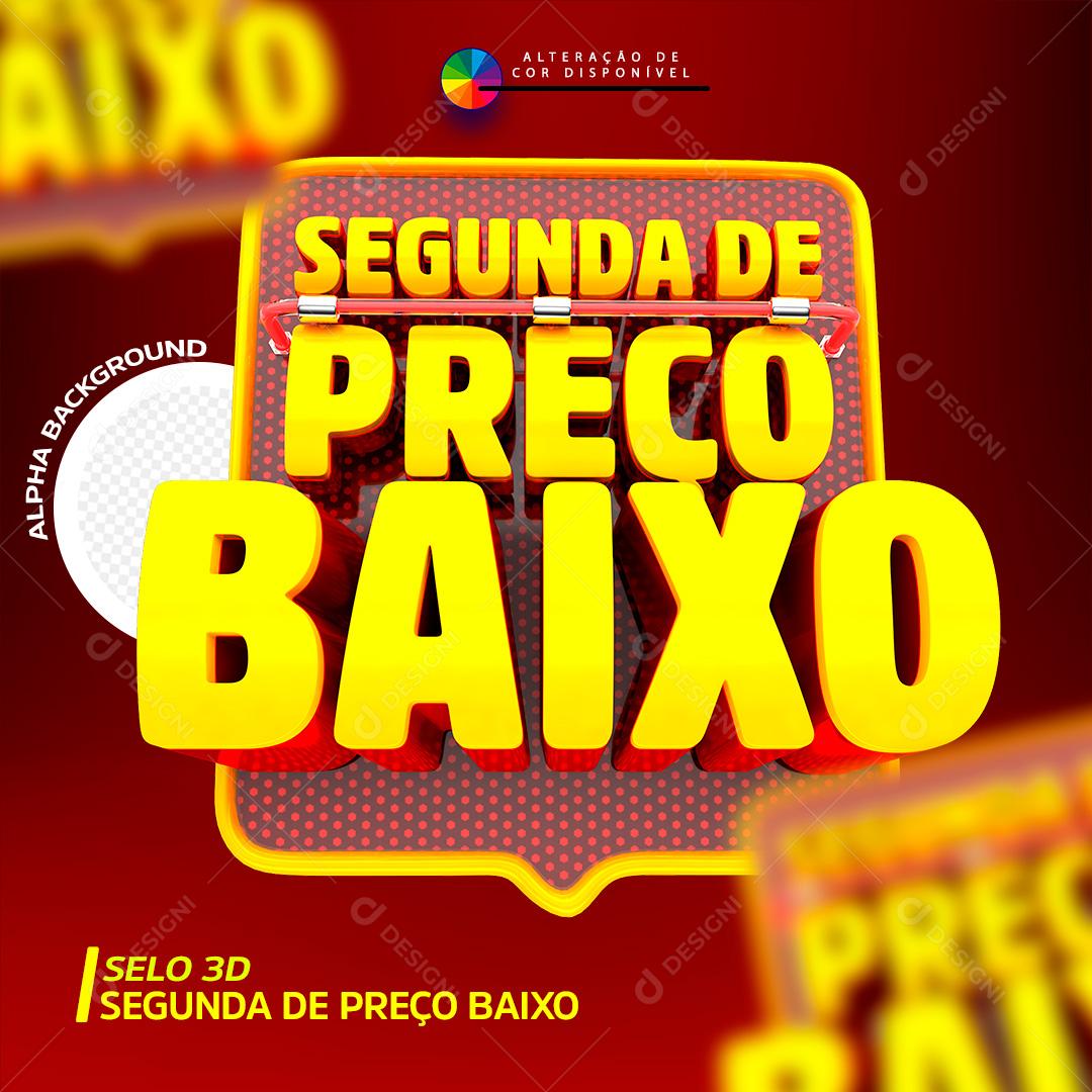 Selo 3D Para Composição Segunda DO Preço Baixo PSD
