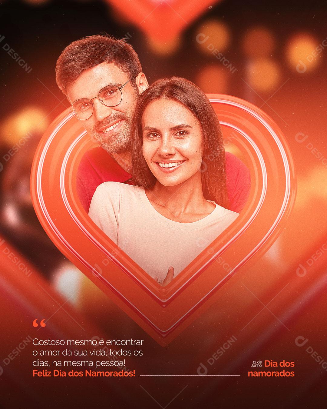 Social Media Feliz Dia Dos Namorados 12 de Junho Que Esse Dia Seja Mágico PSD Editável