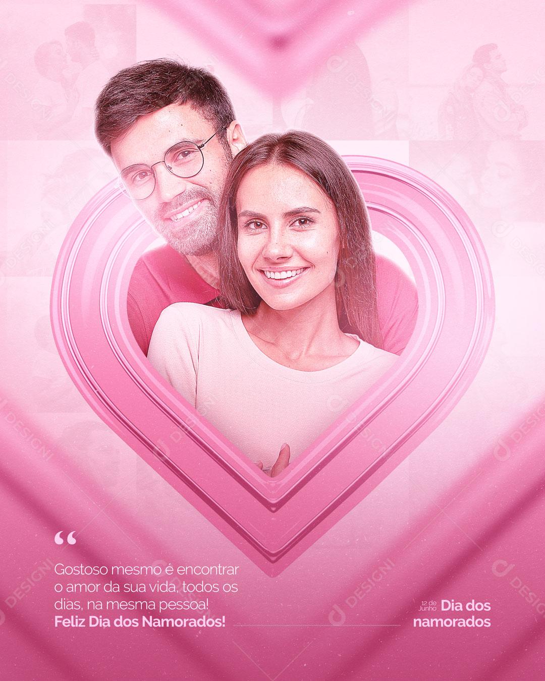 Happy Valentine's Day June 12 Social Media Editable PSD