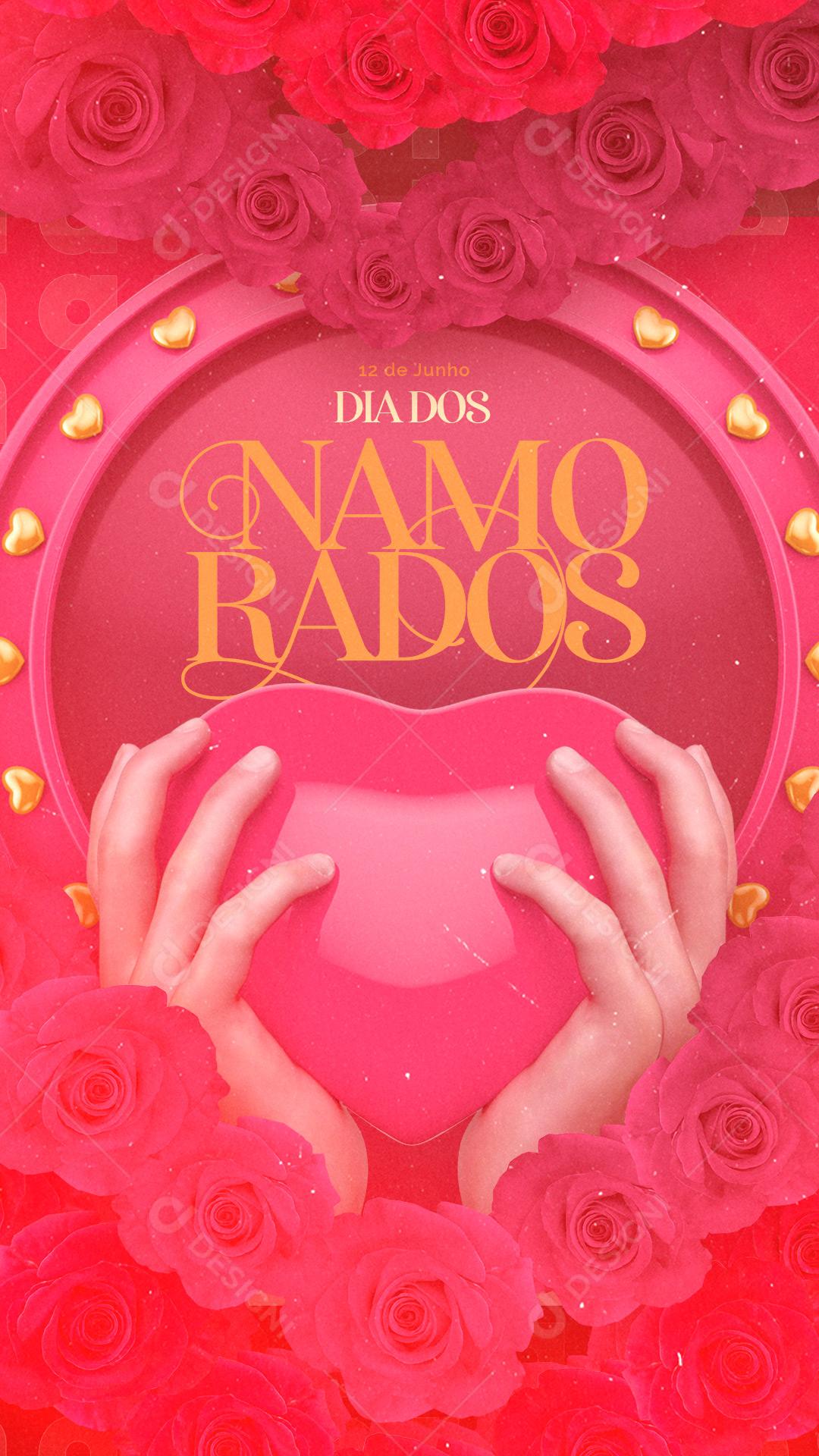 Story Dia Dos Namorados 12 de Junho Social Media PSD Editável