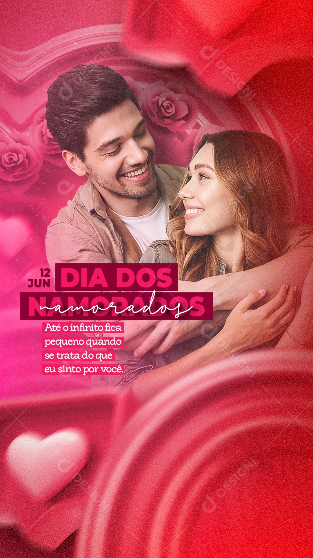 Story Até o Infinito fica pequeno Dia Dos Namorados Socia Media PSD Editável