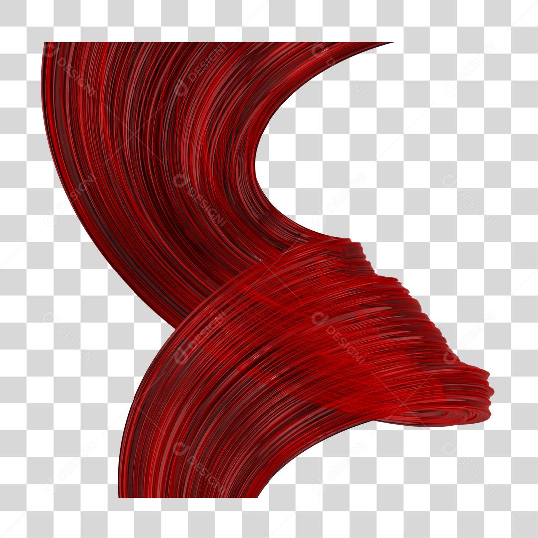 Elemento 3D Forma De Gel Vermelho PNG Transparente