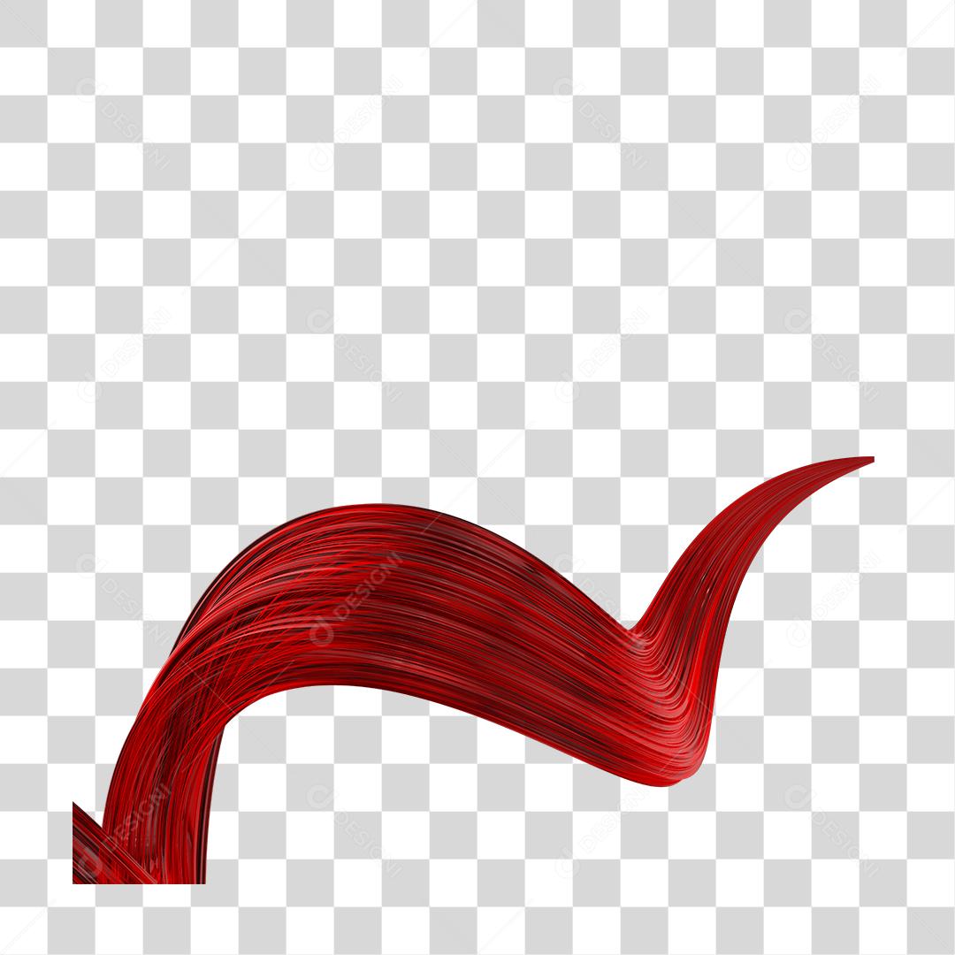 Elemento 3D Forma De Gel Vermelho PNG Transparente
