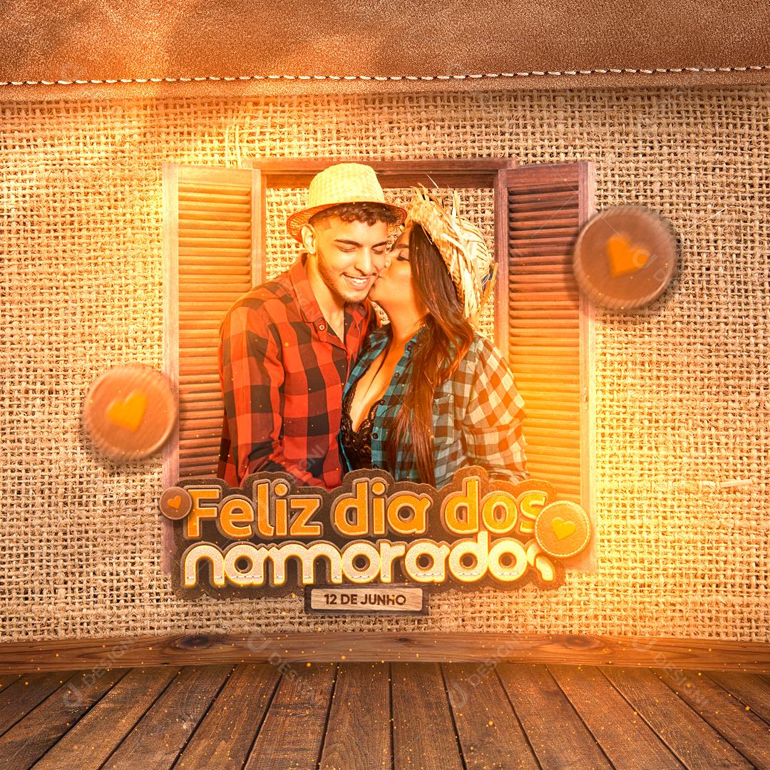 Social Media Feliz Dia Dos Namorados 12 de Junho Que Esse Dia Seja Mágico PSD Editável