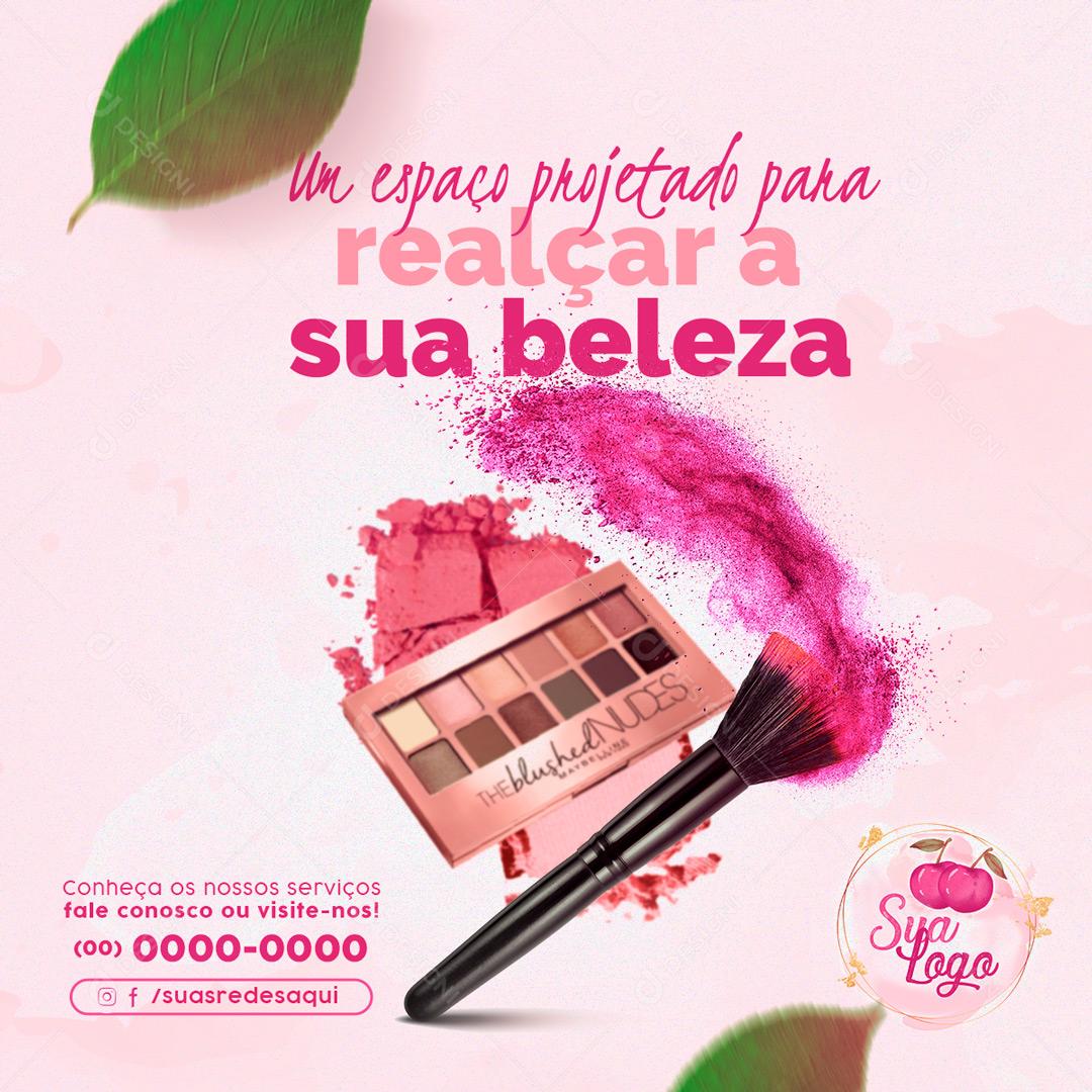 Um Espaço Projetado Para Realçar Sua Beleza Social Media PSD Editável