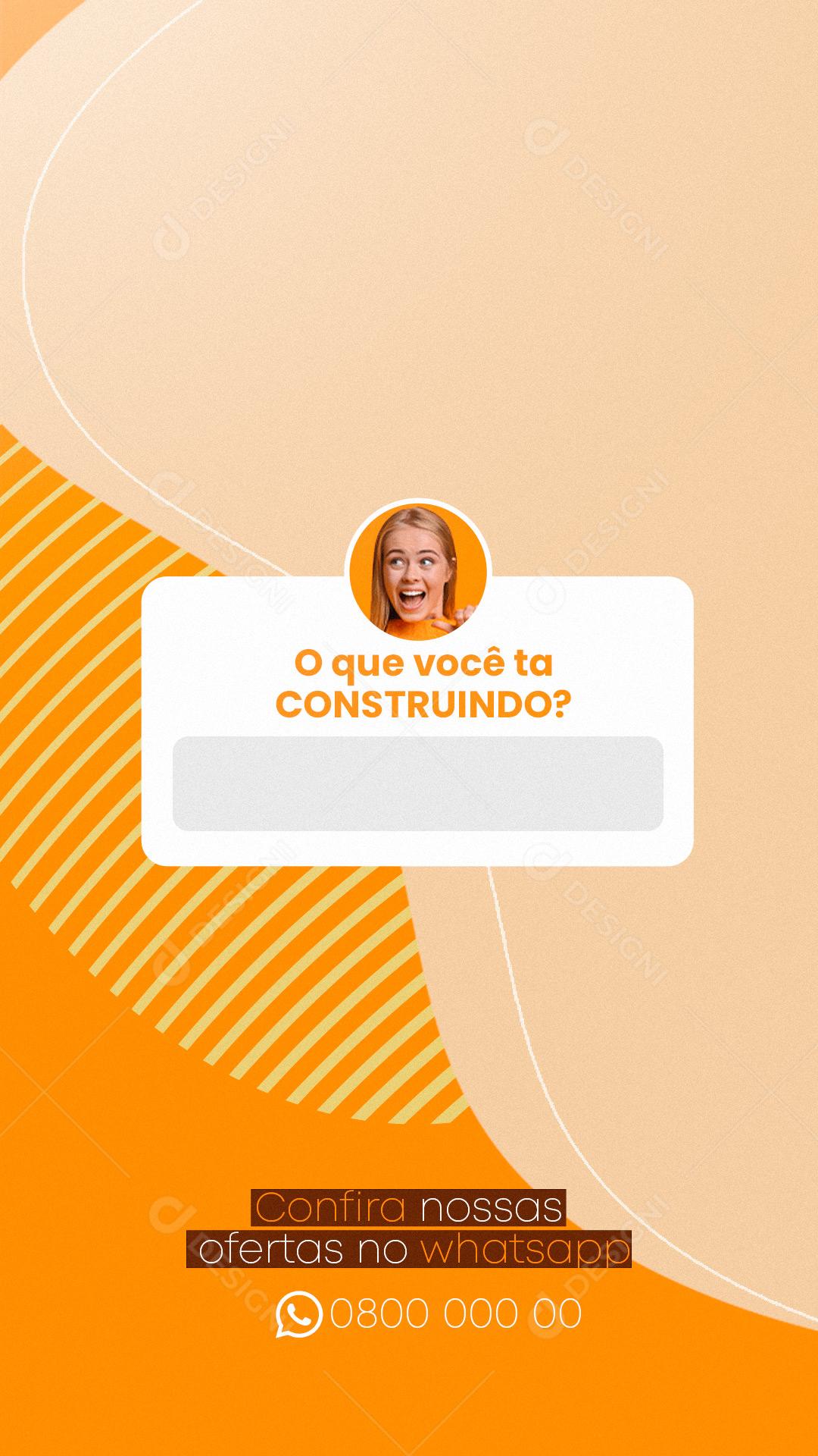 Story Materiais De Construção Social Media PSD Editável