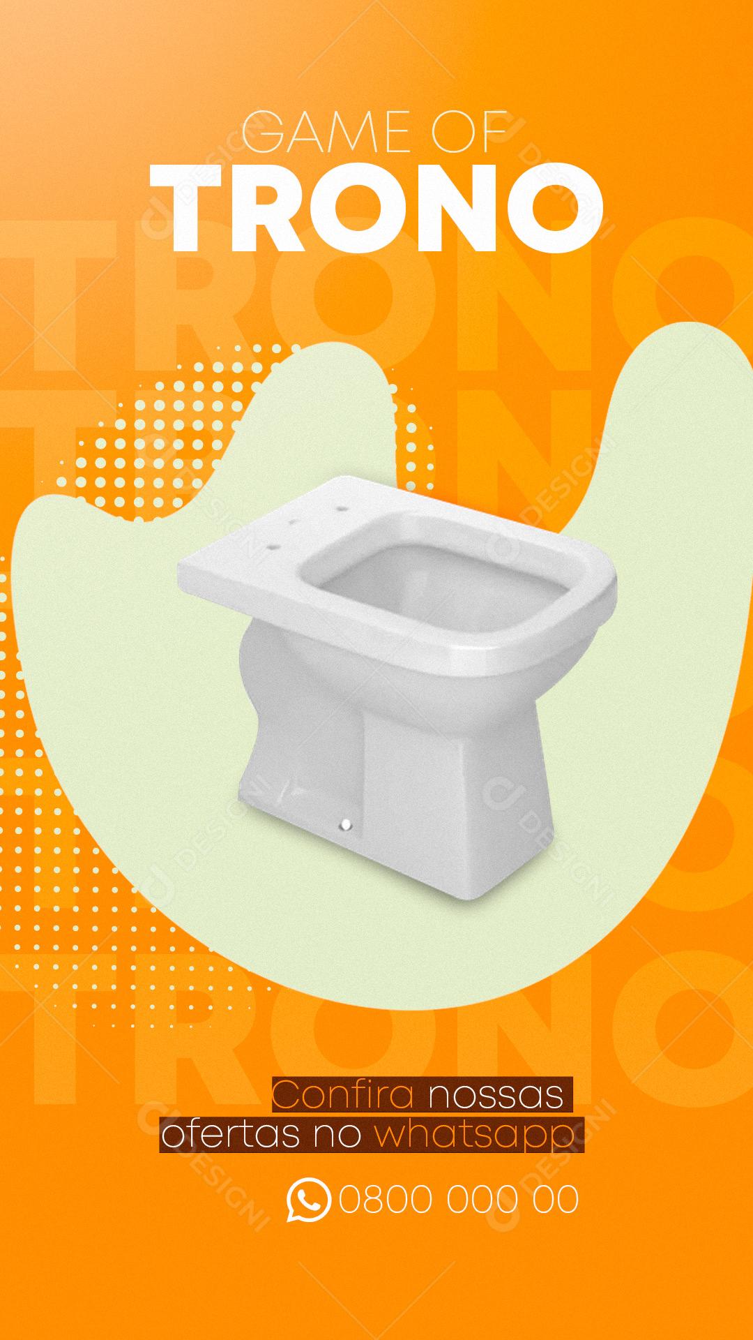 Social Media Story Materiais de Construção Ofertas em Vasos Sanitários PSD Editável