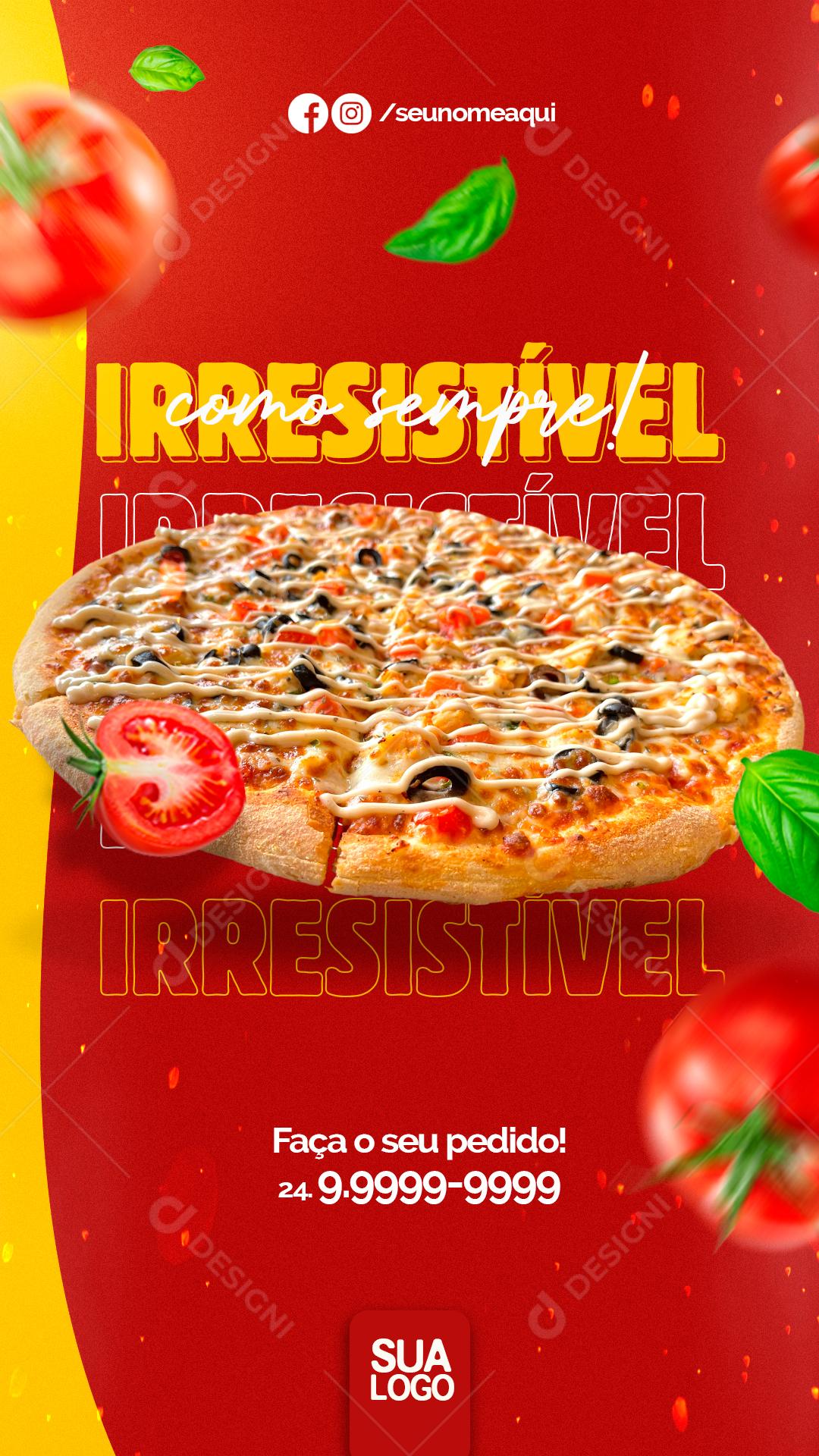 Story Como Sempre Irresistível Social Media PSD Editável